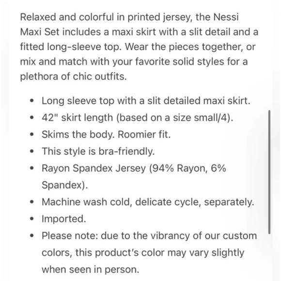 Lilly Pulitzer Nessi maxi set - Picture 5 of 7